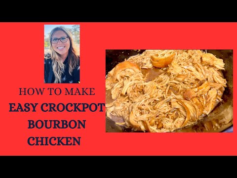 Easy Crockpot Bourbon Chicken I Weeknight Meal #easyrecipe #dinnerideas #crockpot