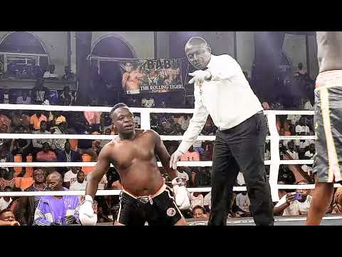 ABDUL BAST MUTYABA 'The Teacher' KOs James Sinoba In The Third Round.A Middleweight Contest.