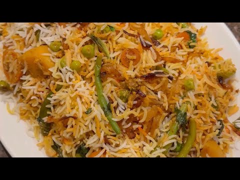 Vegetable dum biryani recipe.