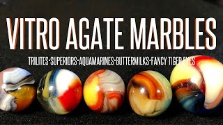 Vitro Agate Marbles collection and identification