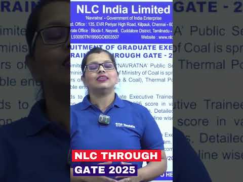 GO GATE 2025,GET NLC INDIA #gate2025 #nlc #nlcindia #executivetrainee #jobsthrouhgate2025 #jobs