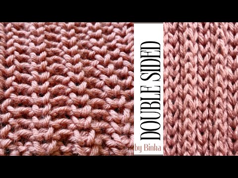 [Bulgarian] Knitting pattern for a double-sided scarf. Round knitting and plain knitting.