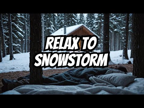 Relaxing Snowstorm Sounds | 10 Hours White Noise