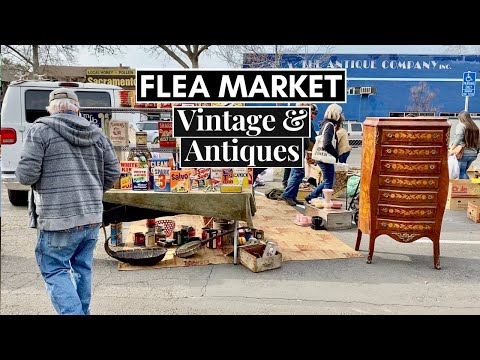 Vintage & Antique Flea Market || HUGE Antique Furniture SCORE!!!! || YouTube