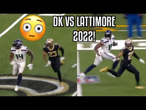 DK Metcalf Vs Marshon Lattimore 🔥 WR vs CB (2022) Seahawks Vs Saints Week 5 NFL highlights