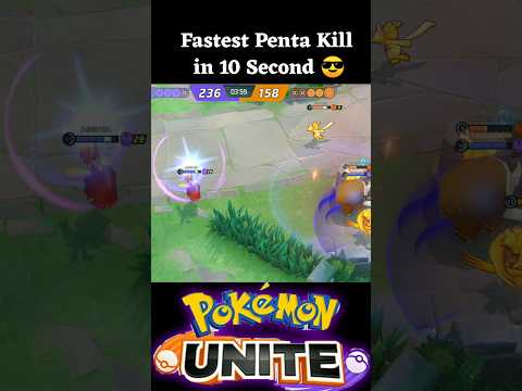 Fastest Penta kill of Delphox 💥🔥|| Pokemon unite