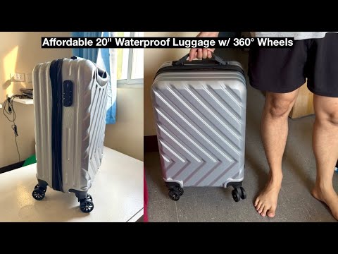 Unboxing the Perfect Travel Companion: Affordable 20" Waterproof Luggage w/ 360° Wheels