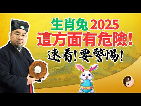 生肖兔！2025年乙巳蛇年，你要警惕危險和意外！這方面潛藏風險，千萬要當心！ #2025年生肖兔運勢 #2025年生肖兔運程 #2025年屬兔運勢 #2025年屬兔運程