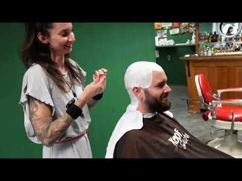 Relaxing ASMR: Female Barber ❤️ Sarah’s Gentle Head Shave & Head Massage