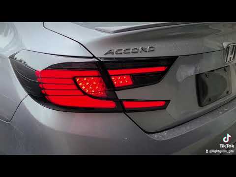 2020 Honda Accord V2 smoked LED Taillight mod #Mods #cars #Honda #shorts #shortvideo #subscribe