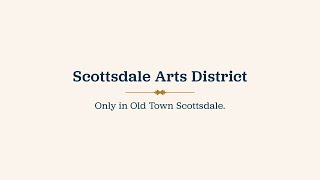 Old Town Scottsdale Arts District