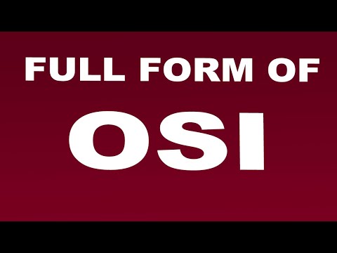 Full Form of OSI | What is OSI Full Form | OSI Abbreviation