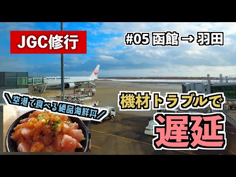 【JGC修行2022】#05 水回りのトラブルで大幅遅延。函館→羽田 [函館旅行2022 最終話]