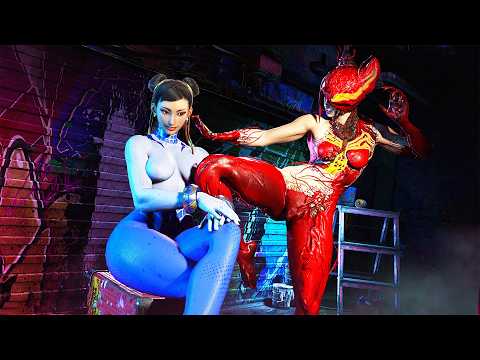 Spider Chun-Li vs Carnage Juri 😈