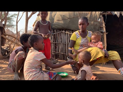 Wilderness African Village Life Of a Very Young African Mom Of Five // Rural Life