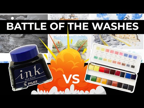 War of the Washes - A Comparison of Ink  VS Watercolour