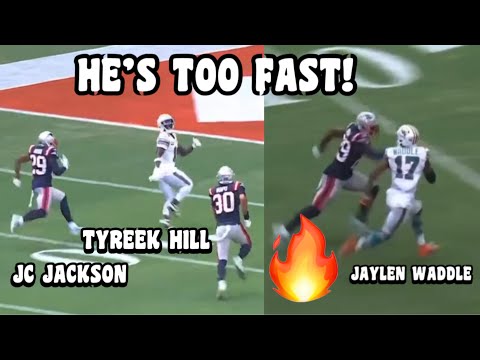 Tyreek Hill & Jaylen Waddlle Vs JC Jackson 🔥 Dolphins Vs Patriots 2023 highlights