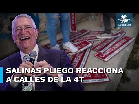 "¿No era un honor?": Salinas Pliego crítica nombres de calles en la colonia 4T