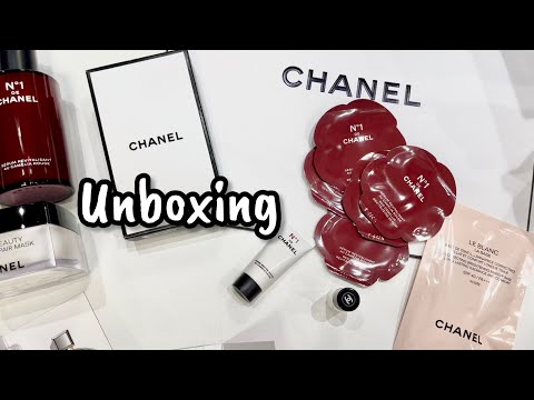 [Unboxing] Chanel skincare haul | 一號紅山茶花系列 N°1 DE CHANEL 開箱 保養品 護膚品 | morning routine | ASMR