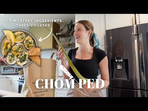 CHOMPED (ep 1) | creating 3 courses using 6 mystery ingredients (just a knockoff of Chopped)