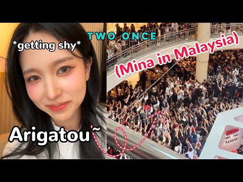 mina's reaction to *unexpected* massive crowd in malaysia