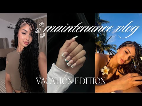 MAINTENANCE VLOG❦ we hit 100k! prep for vacation, hauls, nails, braids + more