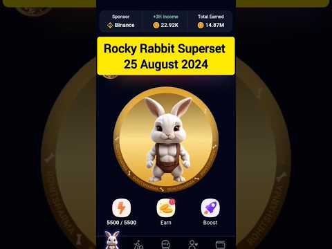 Rocky Rabbit Superset 25 August 2024 #rockyrabbitairdrop #rockyrabbitdailycombo