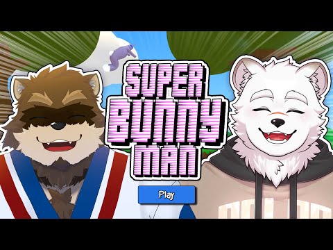 【Super Bunny Man】足腰の自由が制限されたうさぎで戯れる　with重吾くん【コラボ】