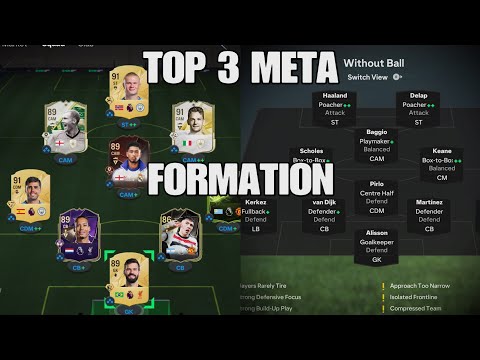 "Numero Patch" Top 3 Meta Custom Tactics You Will Need On FC25!! 😮🔥