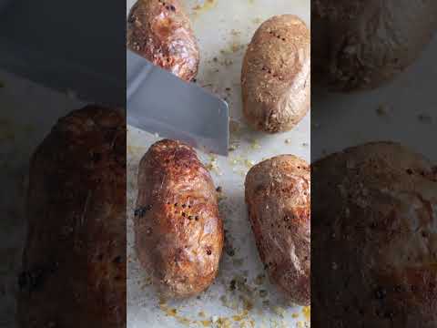 Garlic butter jacket potatoes