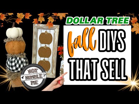 Dollar Tree DIY FALL CRAFTS | Fall DIY Home Decorations