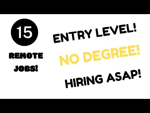 15 Customer Service  Work From Home Jobs Hiring Now!! Entry Level No Degree LAPTOP GIVEAWAY!!