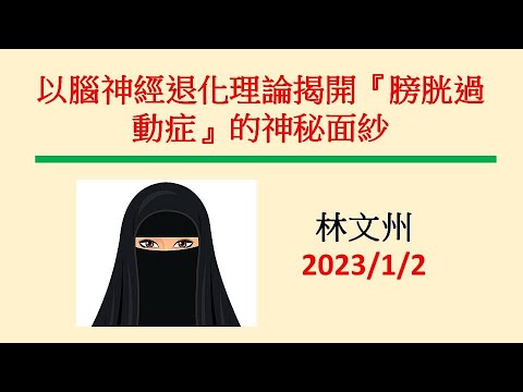 以腦神經退化理論揭開『膀胱過動症』的神秘面紗－林文州20230102