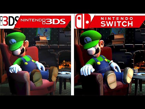 Luigi's Mansion 2 HD vs Luigi's Mansion Dark Moon | 3DS vs Switch | (Side by Side)