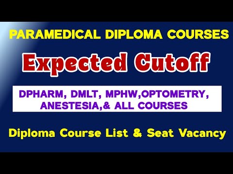 🔥Expected Cutoff - Paramedical Diploma Courses 🔥