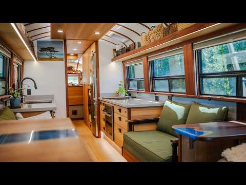 You've Never Seen A Tiny Home Like This - Stunning Bus Conversion