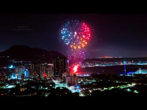 (CANON R6 4K 59.94)2020 淡海輕軌藍海線通車煙火秀(JEFF 4K VIDEO )tamsui Ocean Line fireworks show#JEFF0007