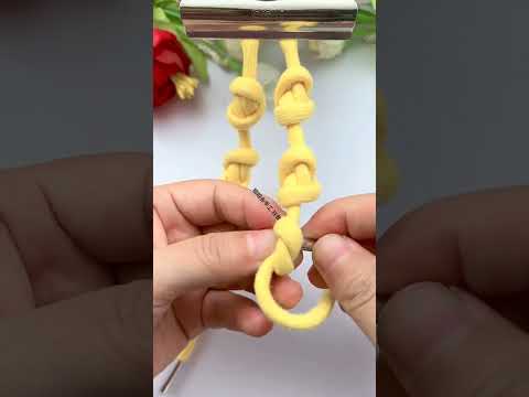 Small ingots on the sweatshirt Knot tutorial Sweatshirt rope knotting Fancy knotting Practical k