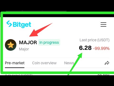 1 Major Coin=$6.28 Bitget Wallet Official Listing Price ও আমার আল্লাহ