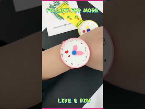 Hand made watch activity for kids