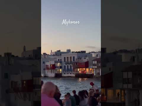 What Mykonos looks like at sunset