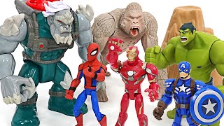 マーベル アベンジャーズ ハルク、スパイダーマン、アイアンマン！ 大猿を倒せ！| ドゥドゥポップトイ