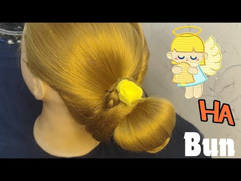 Good Puff Bun Hair Style ||🧐🙏👍Puff Hair Bun, #viralvideo #video #youtuber #youtube #1000subscriber