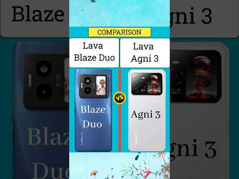 Lava Blaze Duo vs Lava Agni 3 | Dual Display #shortvideo