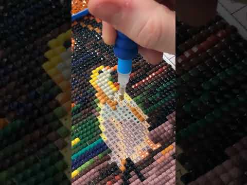 SoOo Satisfying! Diamond Painting the Final Bird #art #asmr