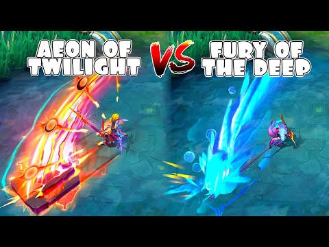 Arlott Aeon of Twilight VS Fury of the Deep Skin Comparison