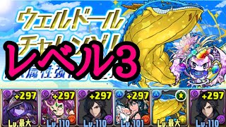 ウェルドールチャレンジ3をシヴィニアで攻略【パズドラ】