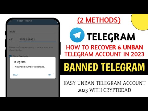 Recover Ban Telegram Account || My Telegram Account is Banned || How to unban telegram account 2023