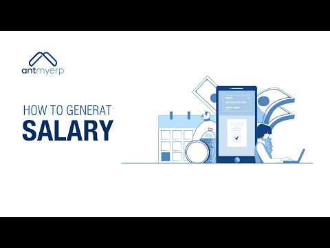 How to Generate Salary in HRMS- English | AntMyERP