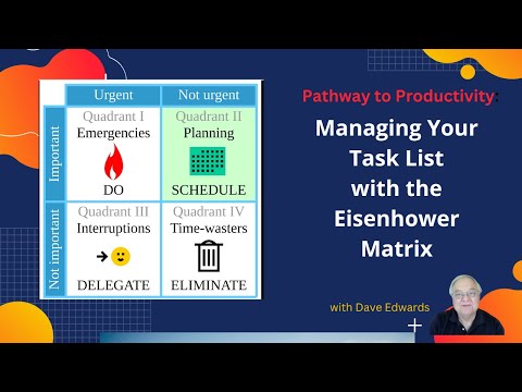 Master Your To-Do List:  Using The Eisenhower Matrix